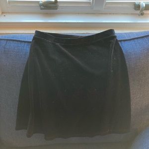 American Apparel velour mini skirt